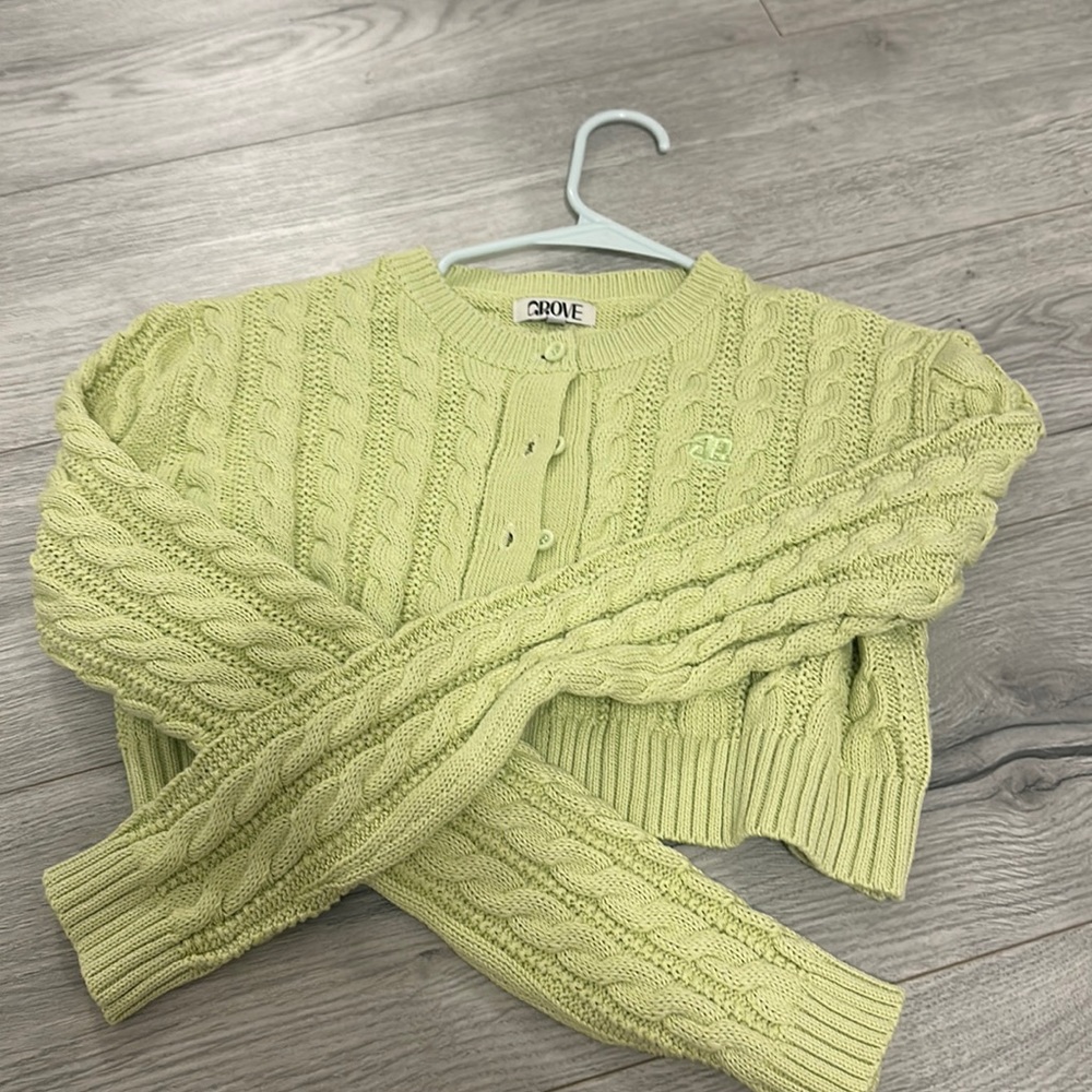 Grove green cardigan